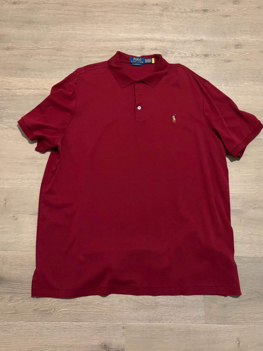 Ralph Lauren Men's Polo Shirt in Deep Red